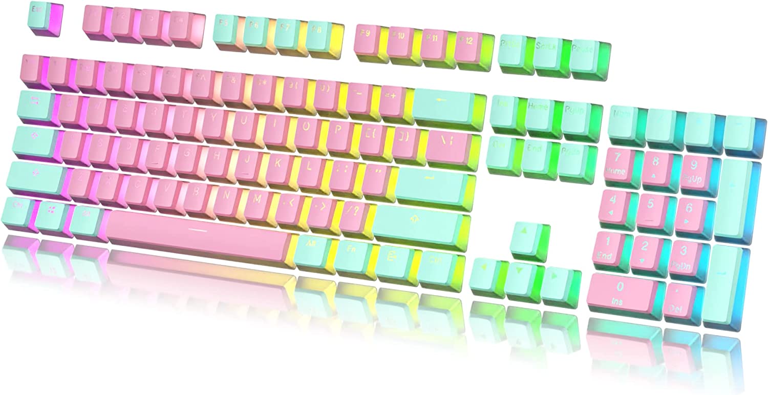 Keyboard Rainbow Backlit Wired Gaming Keyboard