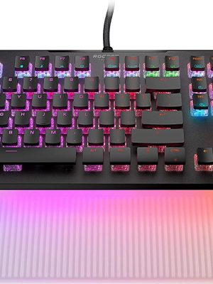 Mechanical PC Gaming Keyboard with Customizable RGB Illuminated Keys